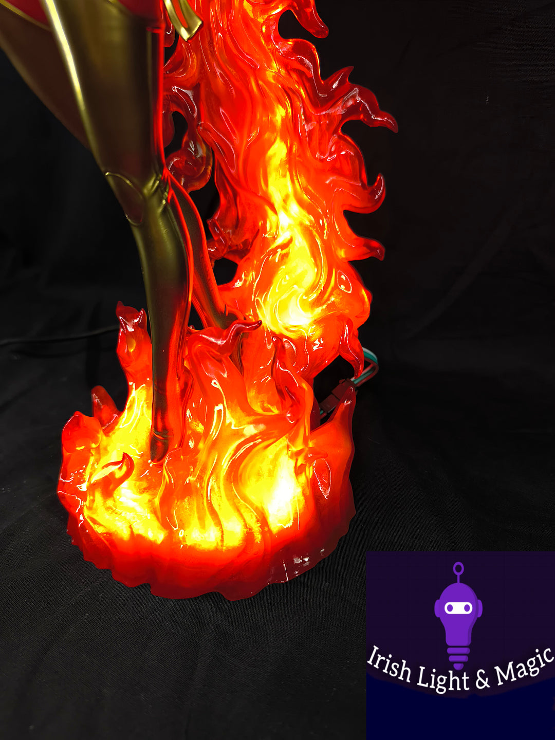 Jean Grey Dark Phoenix statue X-Men with lighted base