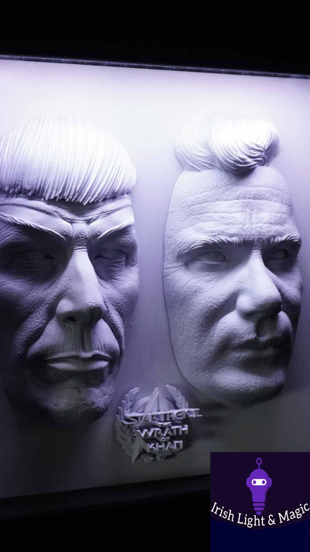 Star Trek Full size Kirk and Spock realistic lighted frame