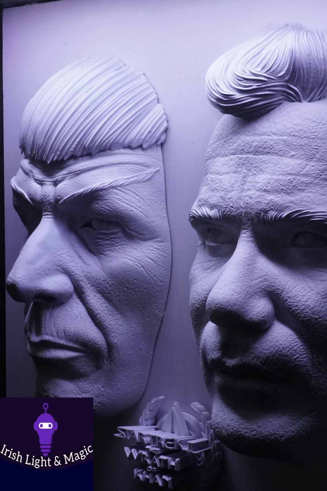 Star Trek Full size Kirk and Spock realistic lighted frame