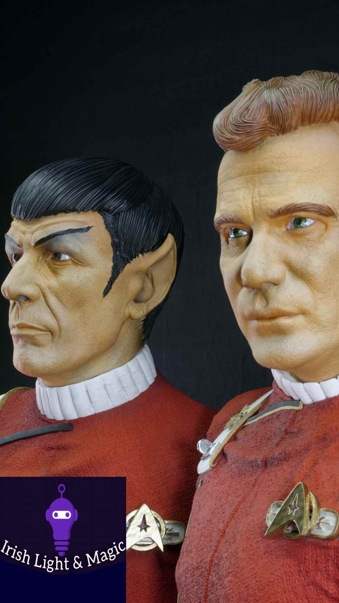 Kirk and Spock Bust Star Trek 1/2 Scale