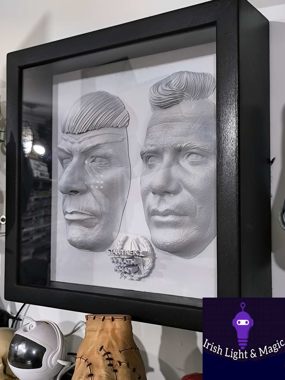 Star Trek Full size Kirk and Spock realistic lighted frame