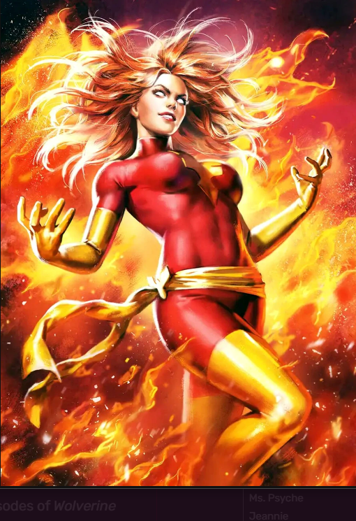 Jean Grey Dark Phoenix statue X-Men with lighted base