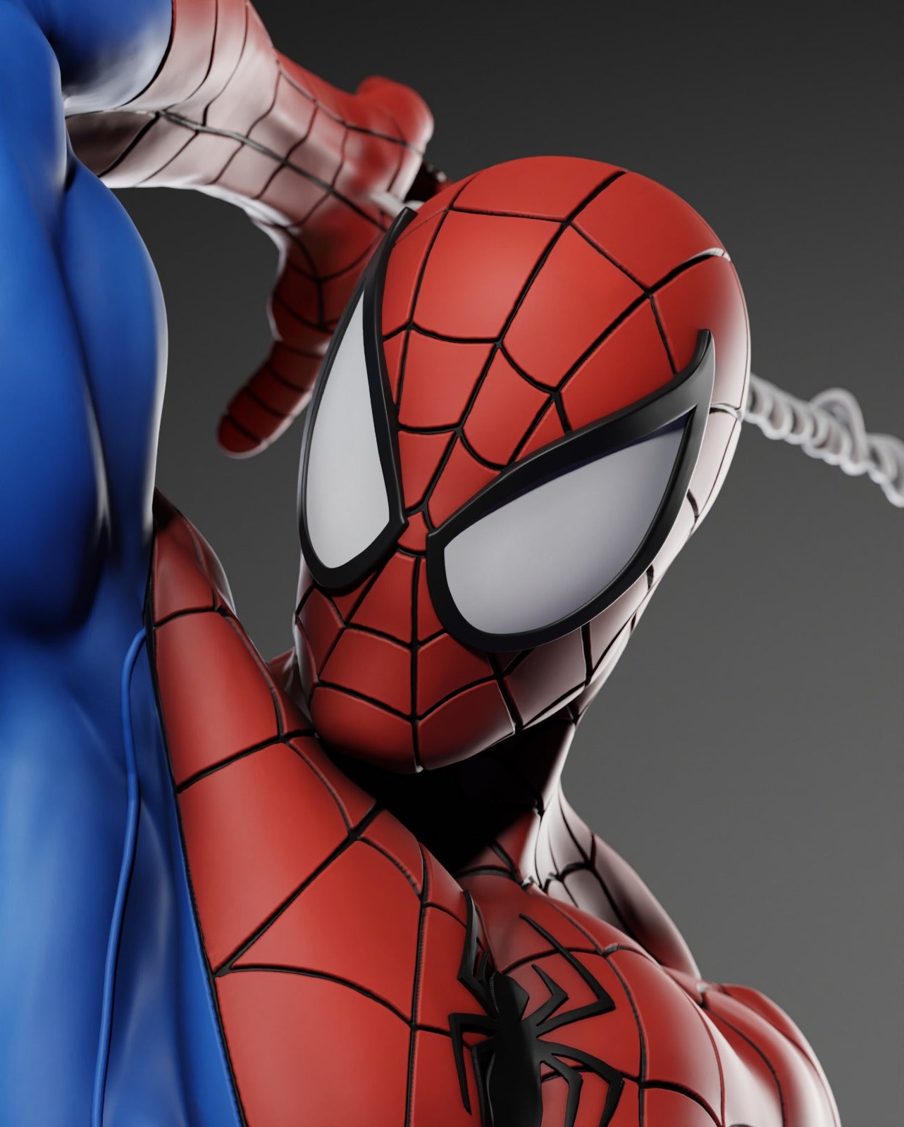 Spider-man on Goblin glider Premium Figure