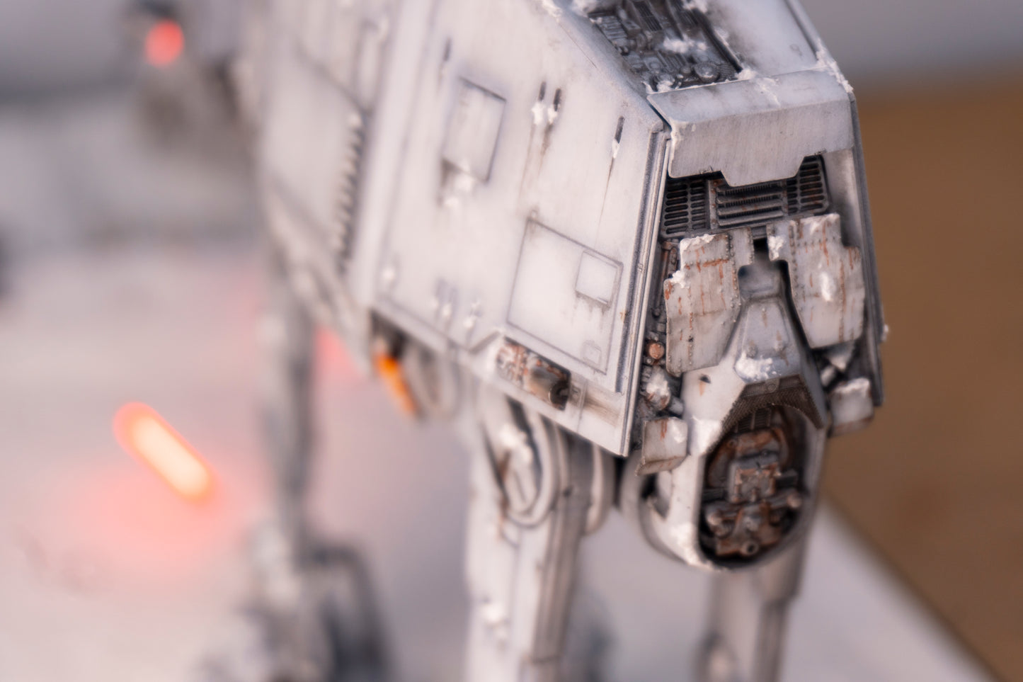 Star Wars AT-AT Battle of Hoth Diorama Custom built with Case