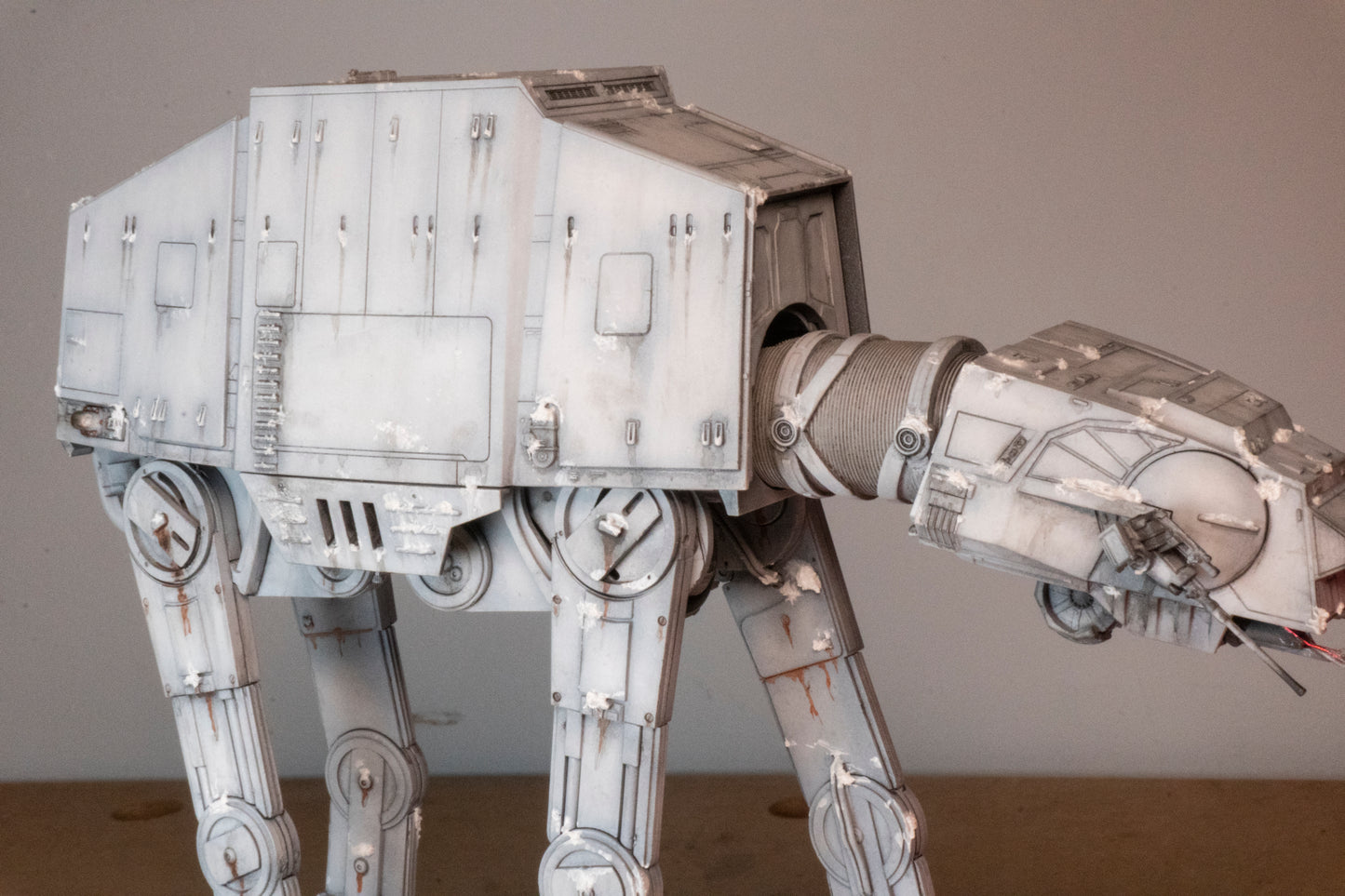 Star Wars AT-AT Battle of Hoth Diorama Custom built with Case