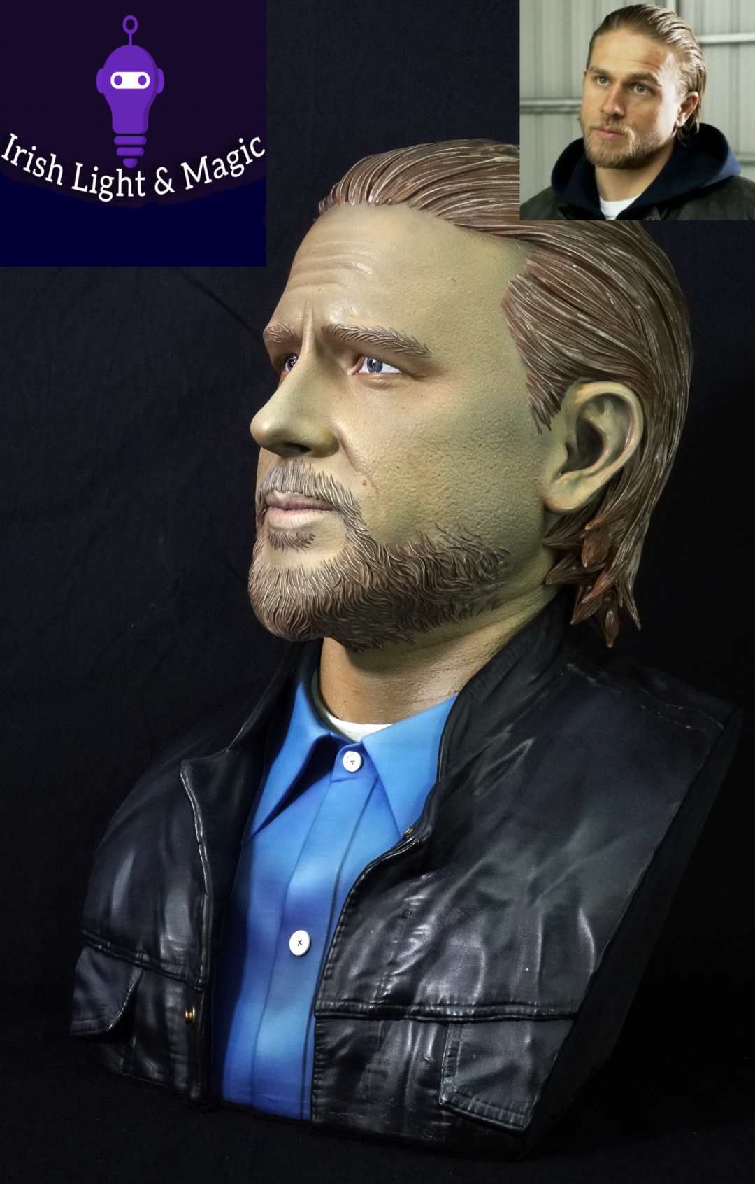 Jax Teller full size bust from Sons of Anarchy