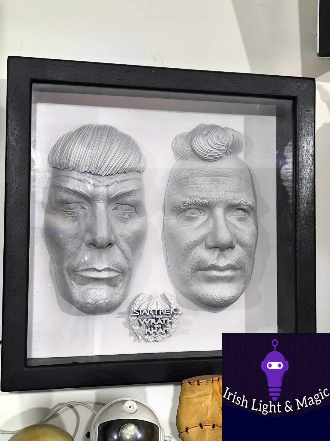Star Trek Full size Kirk and Spock realistic lighted frame